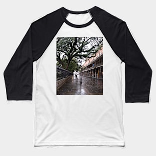 Jackson Square on a Rainy Day Baseball T-Shirt